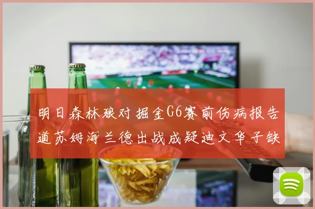 明日森林狼对掘金G6赛前伤病报告道苏姆海兰德出战成疑迪文华子缺阵